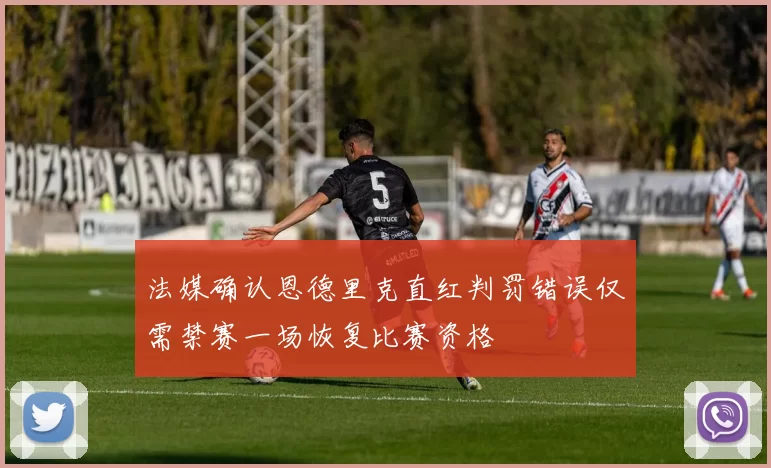 法媒确认恩德里克直红判罚错误仅需禁赛一场恢复比赛资格