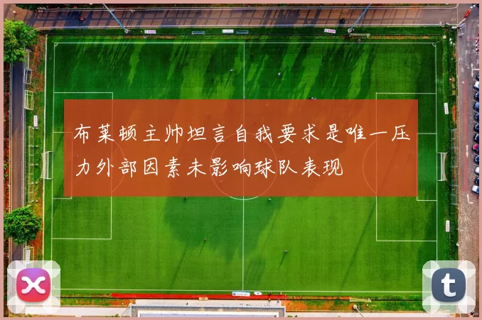 布莱顿主帅坦言自我要求是唯一压力外部因素未影响球队表现